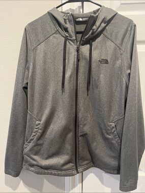The North Face Charcoal Gray Hooded Zip Jacket